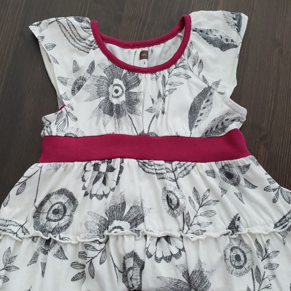 Little girls Tea floral dress 2T - Picture 4 of 4